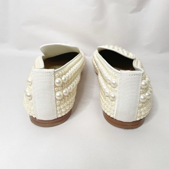 JIMMY CHOO Varsha Embellished Pearl Loafers - Picture 10 of 11